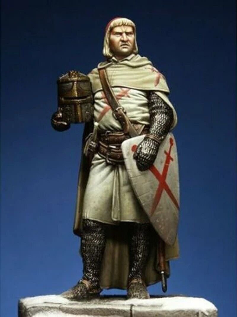 1/32 54mm Resin Figure Model Kit Order of the Swordsmen Warrior with base Unpain