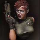 1/10 BUST Resin Figure Model Kit Girl Female Soldier CyberPunk Unpainted