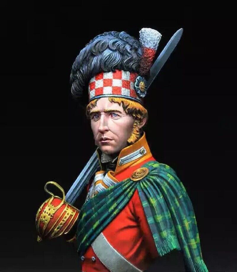 1/10 BUST Resin Figure Model Kit Napoleonic Wars Infantry Regiment Soldier Upain