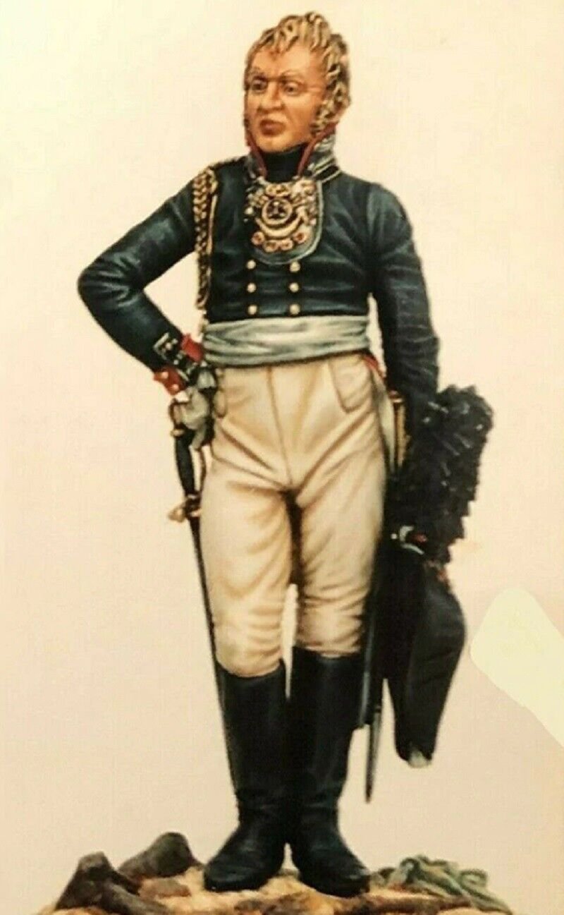 1/32 54mm Resin Figure Model Kit Napoleonic Wars Russian Officer Unpainted