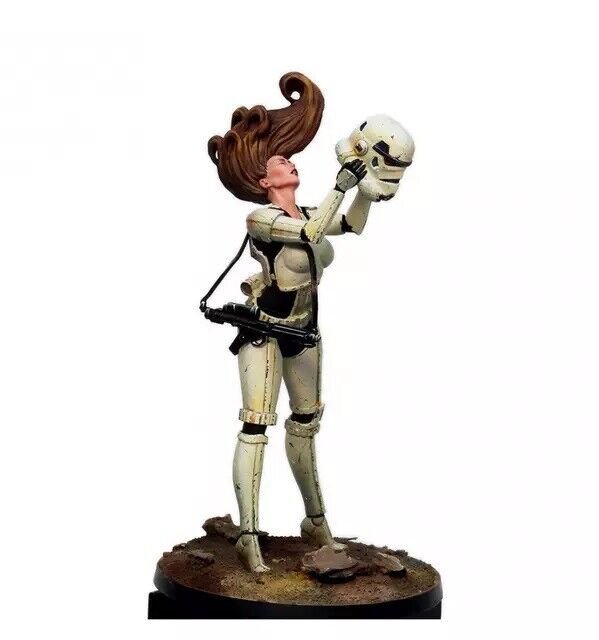1/24 75mm Resin Figure Model Kit Sexy Girl Stormtrooper Star Wars Unpainted