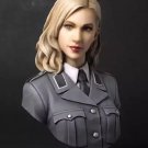 1/10 BUST Resin Figure Model Kit Sexy Girl Woman German Officer WWII Unpainted