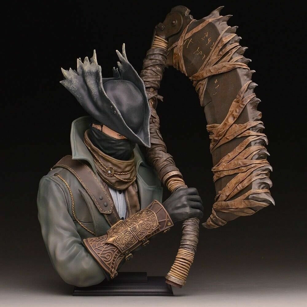 1/8 BUST Resin Figure Model Kit Monsters Hunter Warrior Killer Death Unpainted