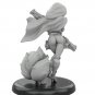 Resin Figure Model Kit Sexy Girl Female and Squirrel Agents Unpainted Unassamble