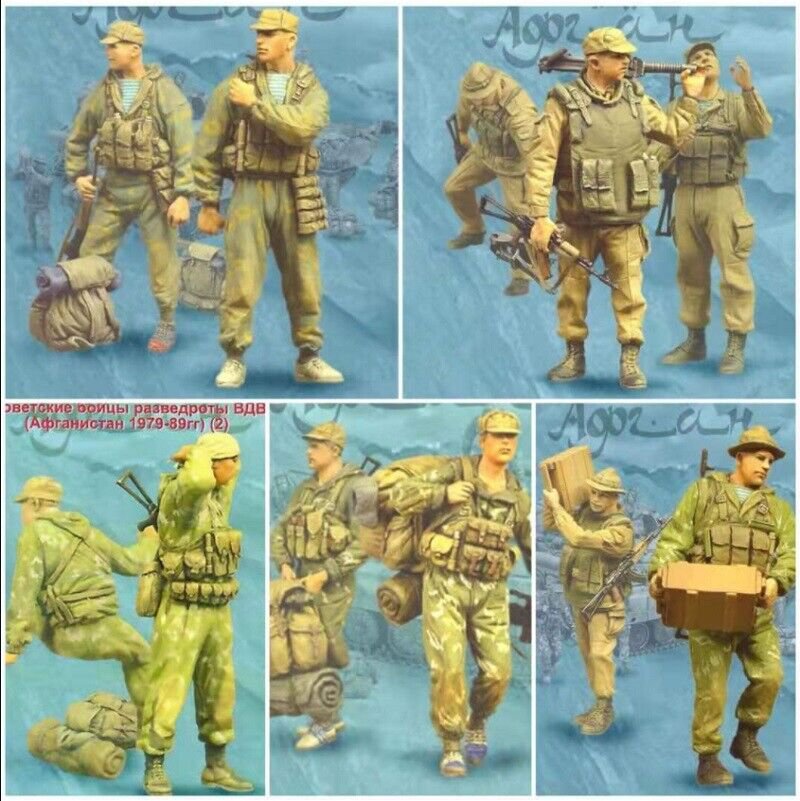 1/35 11pcs Resin Figure Model Kit Soviet Soldiers Afghan War Unpainted Unassambl