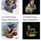 BUST Set 4pcs Resin Figure Model Kit Soldiers WWII WW2 Unpainted Unassambled