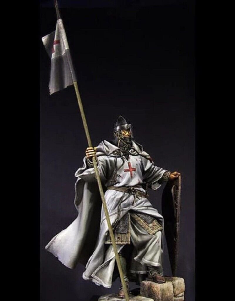 1/6 230mm Resin Figure Model Kit Templar Warrior (with spear) Unpainted Unassamb