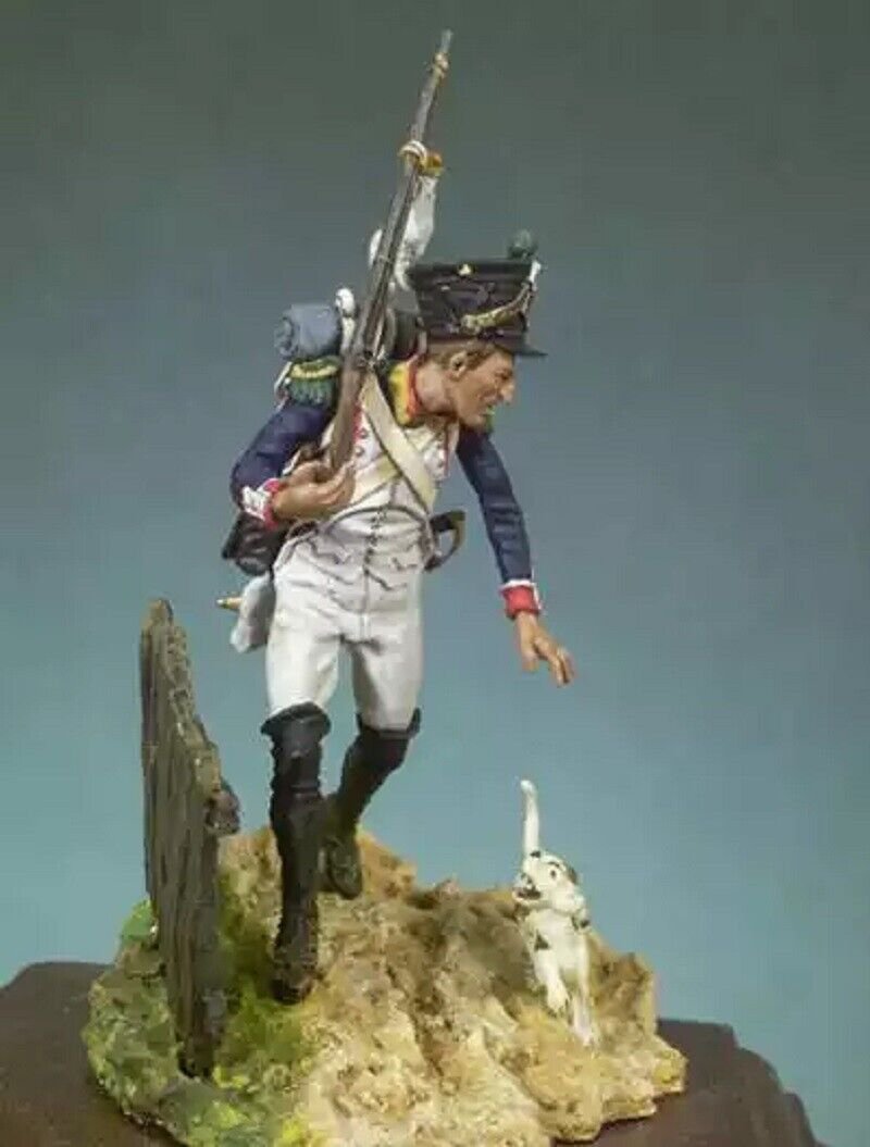 1/32 Resin Figure Model Kit Napoleonic Wars French Soldier (with Base) Unpainted