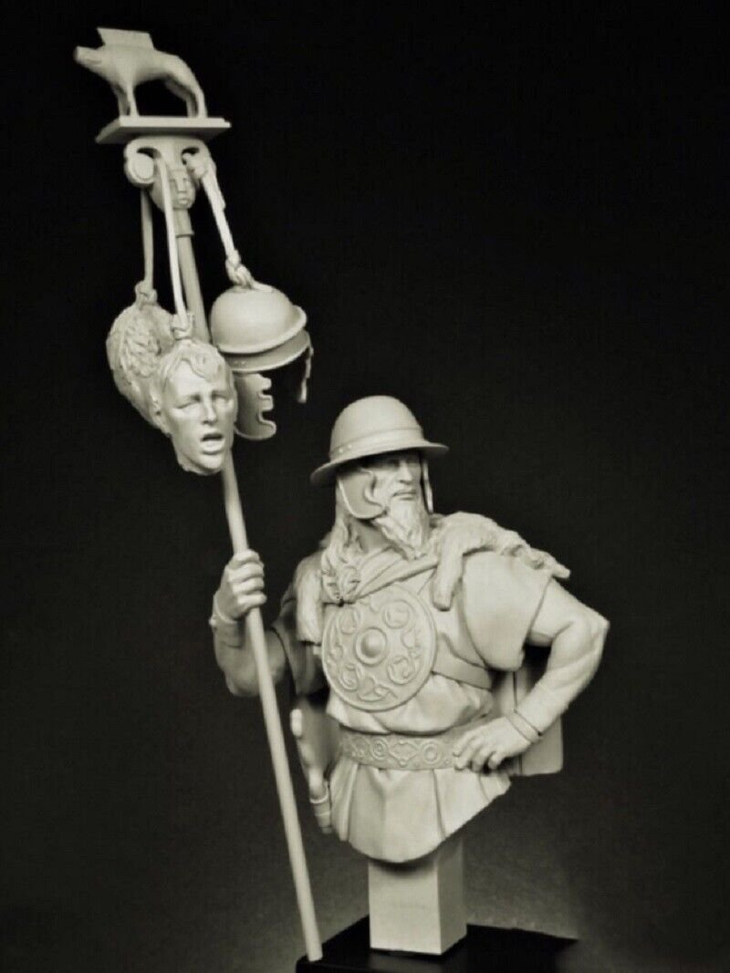 1/12 BUST Resin Figure Model Kit Gaulish Celtic Warrior Barbarian Unpainted