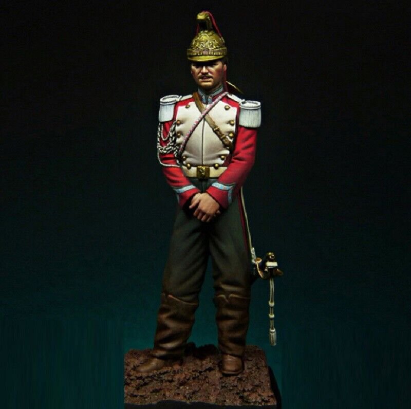 1/24 75mm Resin Figure Model Kit Napoleonic Wars French Soldier Trumpeter Unpain