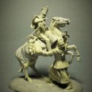 1/32 54mm Resin Figure Model Kit French Cavalryman & Russian Woman Unpainted