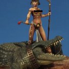 1/22 80mm Resin Figure Model Kit Princess of Egypt with a Nile Crocodile Unpaint