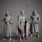 1/24 75mm Resin Figure Model Kit Medieval Knights Warriors Crusaders Unpainted