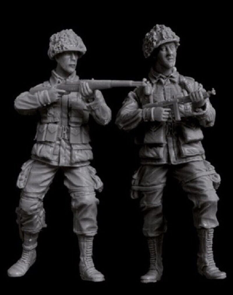 1/35 Resin Figure Model Kit US Paratroopers WWII Unpainted Unassambled