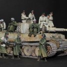 1/35 14pcs Resin Figure Model Kit German Soldiers Tank Raiders WWII Unpainted