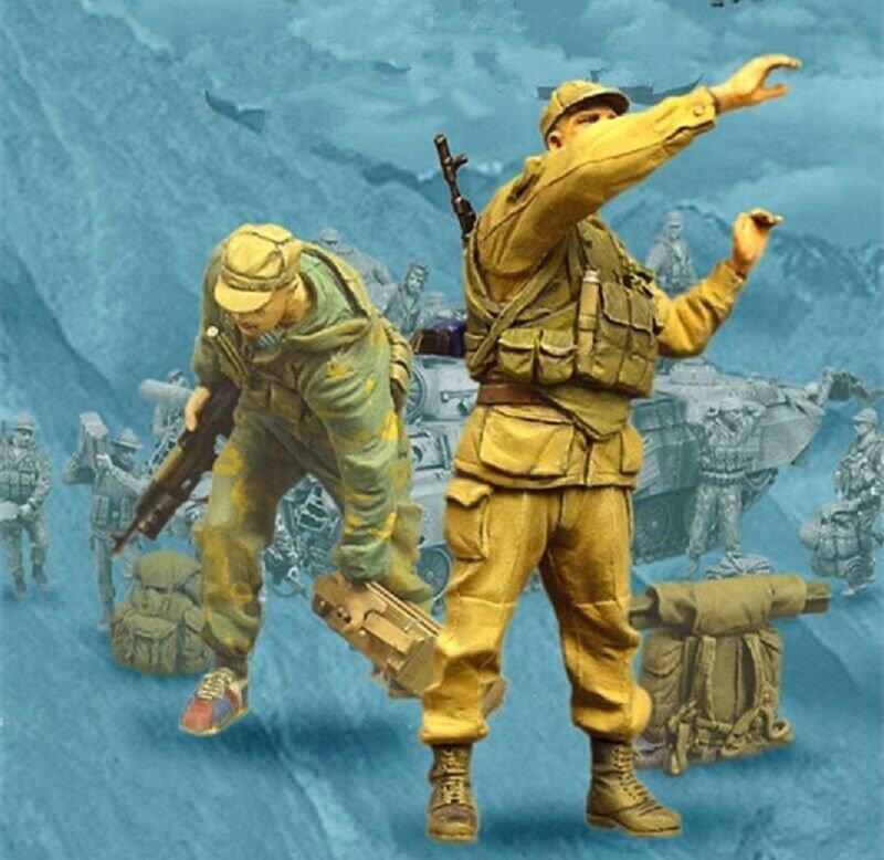 1/35 Resin Figure Model Kit Russian Soviet Soldiers Infantry Unpainted Unassambl