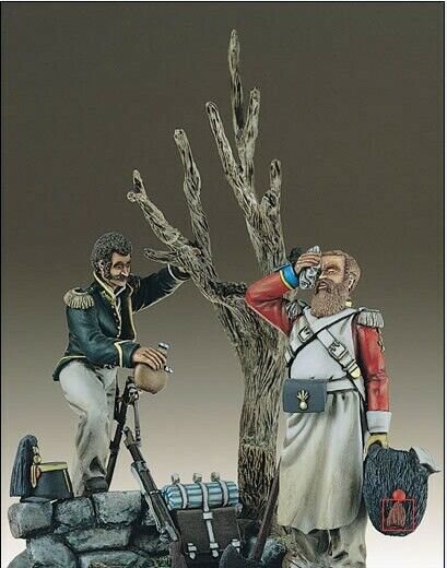 1/32 Resin Figure Model Kit Napoleonic Wars Soldiers (with base) Unpainted