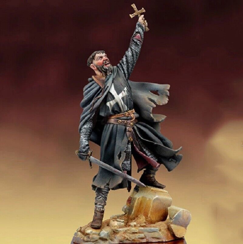 1/18 Resin Figure Model Kit Knight Hospitaller Warrior (with base) Unpainted