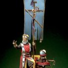 1/32 54mm Resin Figure Model Kit Medieval Bishop Warrior (no base) Unpainted