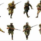 1/35 8pcs Resin Figure Model Kit Soviet Soldiers WWII WW2 Unpainted Unassambled