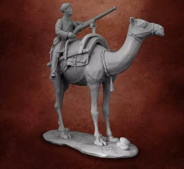 1/32 54mm Resin Figure Model Kit Arabian Rider on a Camel Unpainted Unassambled