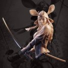 1/10 BUST Resin Figure Model Kit Sexy Girl Female Warrior Samurai Unpainted