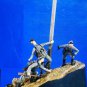 1/35 Resin Figure Model Kit German Soldiers Infantry WWII (with base) Unpainted