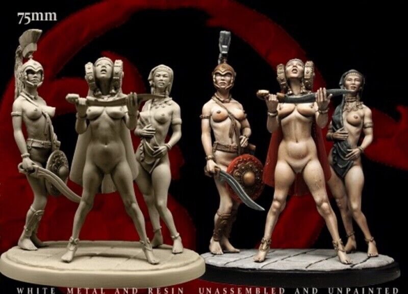 1/24 75mm Resin Figure Model Kit Roman Sexy Girls Female Unpainted Unassambled