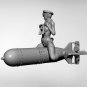 1/18 Resin Figure Model Kit Sexy Girl German Soldier Luftwaffe WWII Unpainted