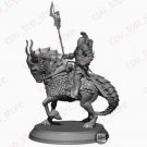 85mm Resin Figure Model Kit Black Horseman Iron Steam Knight Unpainted Unassambl