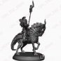 85mm Resin Figure Model Kit Black Horseman Iron Steam Knight Unpainted Unassambl