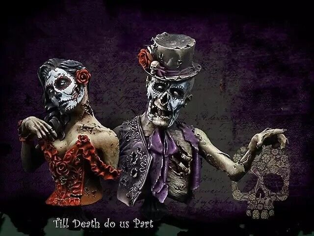 1/10 BUST Resin Figure Model Kit The day of the Dead Unpainted Unassambled