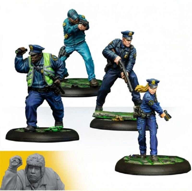 35mm Resin Figure Model Kit SuperHero Gotham Police Unpainted Unassambled