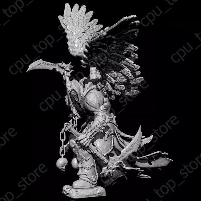 1/24 75mm Resin Figure Model Kit Warrior Angel of Death Unpainted Unassambled