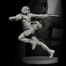 1/24 75mm Resin Figure Model Kit Sexy Girl Tokyo Bank Robbery Unpainted Unassamb