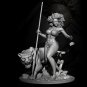 60mm Resin Figure Model Kit Sexy Girl Female Barbarian Hunter Unpainted