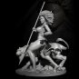 60mm Resin Figure Model Kit Sexy Girl Female Barbarian Hunter Unpainted