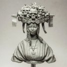 130mm BUST Resin Figure Model Kit Girl Flower Queen Fantasy Theme Unpainted