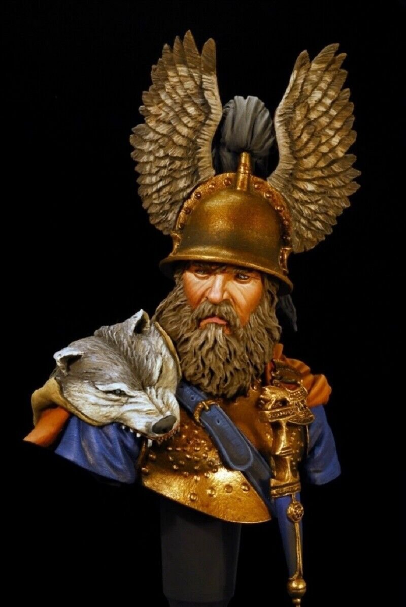 1/10 BUST Resin Figure Model Kit Scandinavian Warrior Viking Odin Unpainted