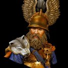 1/10 BUST Resin Figure Model Kit Scandinavian Warrior Viking Odin Unpainted