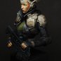 1/10 BUST Resin Figure Model Kit Sexy Girl Space Shooter CyberPunk Unpainted
