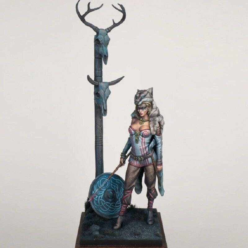 70mm Resin Figure Model Kit Sexy Girl Female Keltic Barbarian Unpainted Unassamb