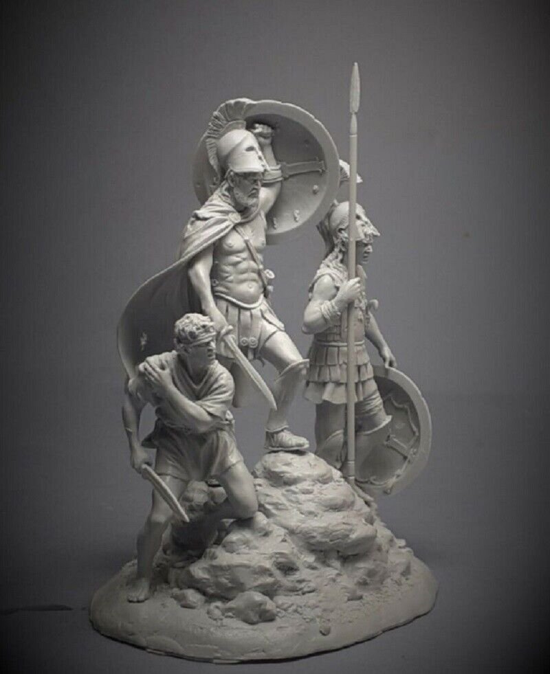 54mm Resin Figure Model Kit Greek Warrior Spartans Unpainted Unassambled