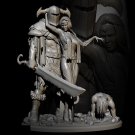 1/24 85mm Resin Figure Model Kit Sexy Girl Devil and Servant Unpainted Unassambl