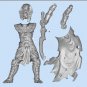 120mm 3D Print Figure Model Kit Egyptian Warrior Mummy Unpainted Unassembled