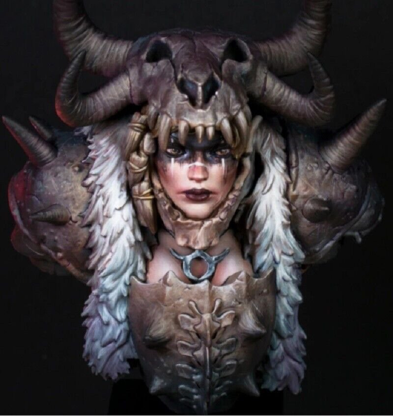 1/12 BUST Resin Figure Model Kit Sexy Girl Barbarian Princess Unpainted Unassamb