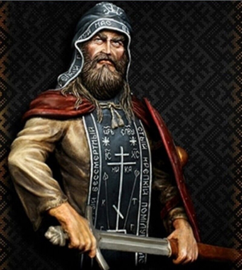 1/9 BUST Resin Figure Model Kit Russian Warrior Monk Unpainted Unassambled