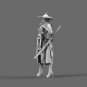 1/12 Resin Figure Model Kit Japanese Sexy Girl Samurai Unpainted Unassambled