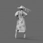 1/12 Resin Figure Model Kit Japanese Sexy Girl Samurai Unpainted Unassambled