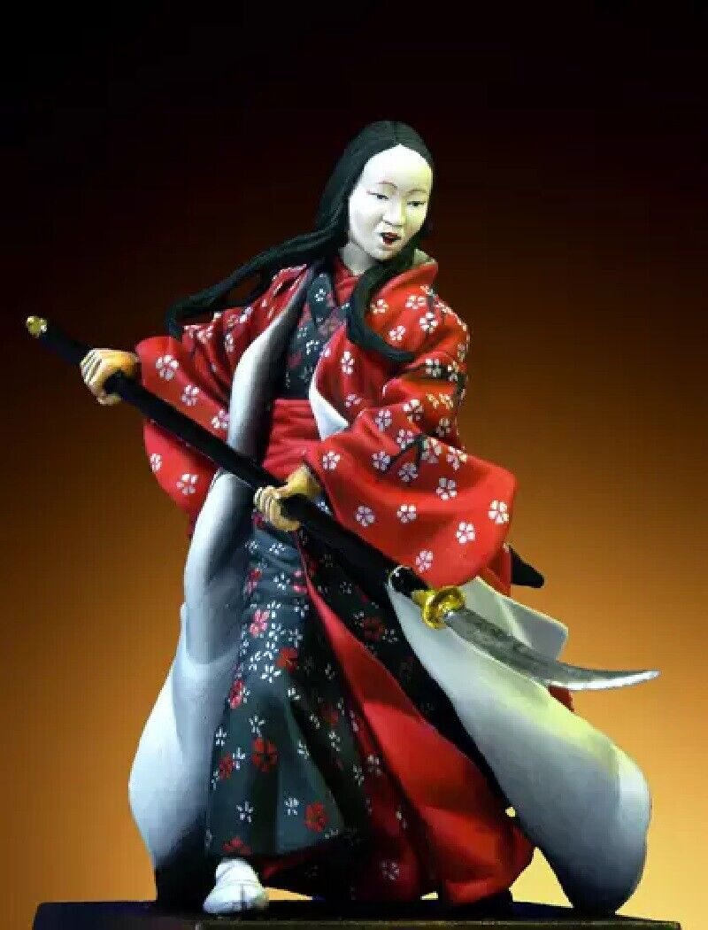 1/32 54mm Resin Figure Model Kit Samurai Female Warrior (1600-1867) Unpainted